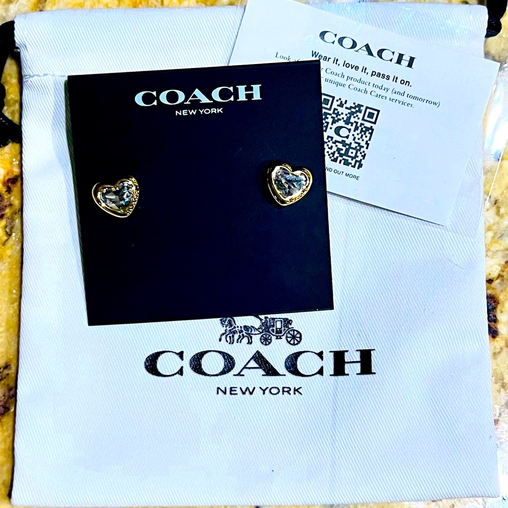 New Coach Stud Earrings